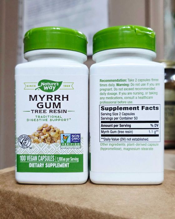 ДОСТАВКИ НЕТ Nature's Way MYRRH GUM смола мирры, древесная смола 550мг