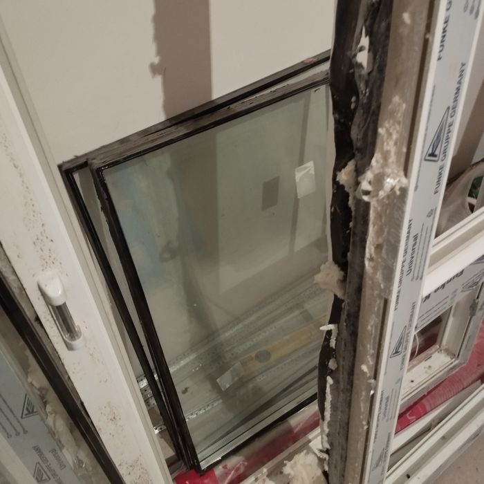 Пластик окно с дверью