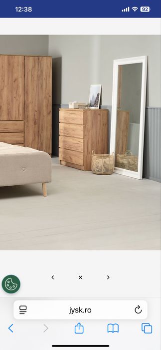 Oglinda rama lemn alb 180X78 cm nou