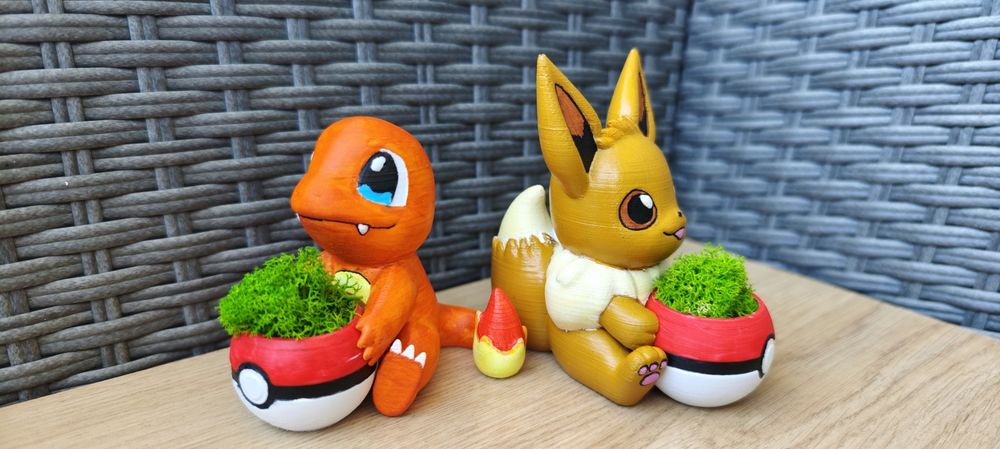 Eeve Charmander  Ииви и Чармандър Покемон