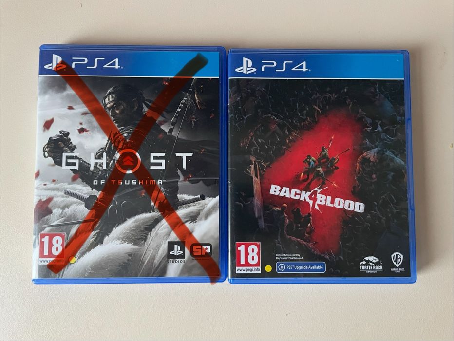 Ghost of tushima & back 4 blood, ps4 игри