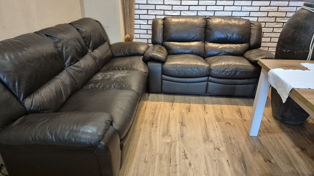 Диван естествена кожа