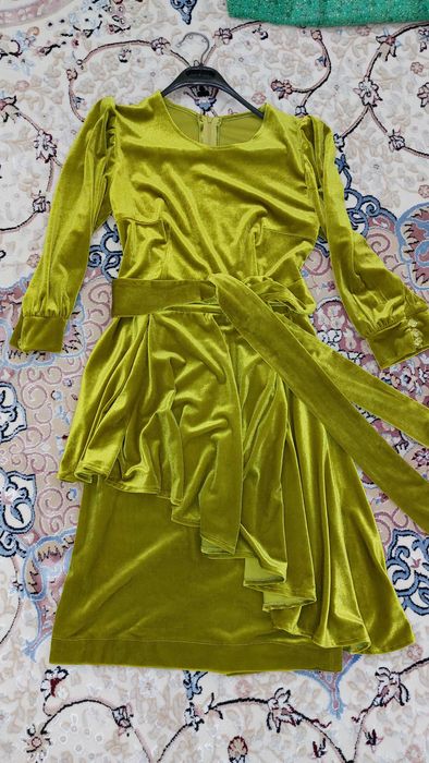 Велюр вечерний платье