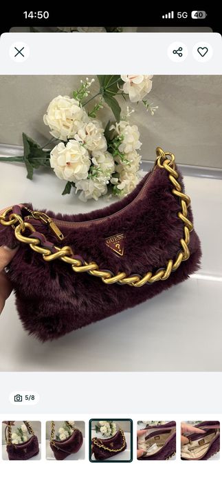 Guess liu jo чанта с косъм