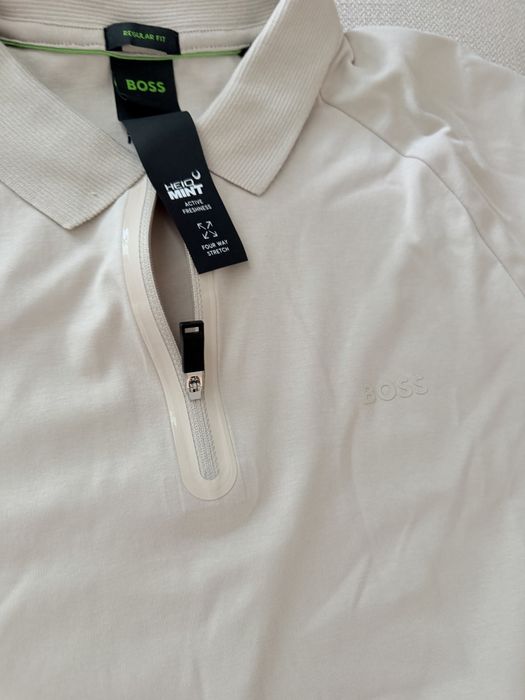 Tricou polo BOSS, cu fermoar, marimea L