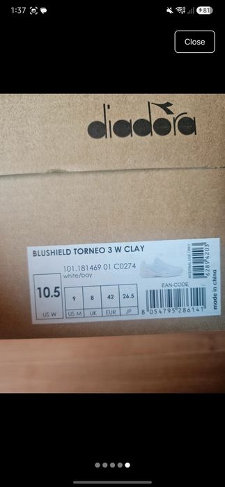 Diadora blushield tornado