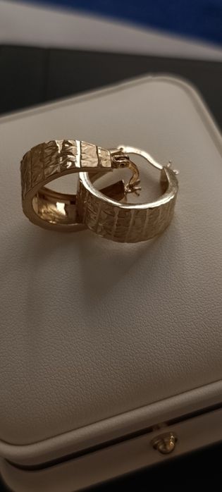 Золотые серьги цвет жёлтый, проба 585,вес 4,14 гр