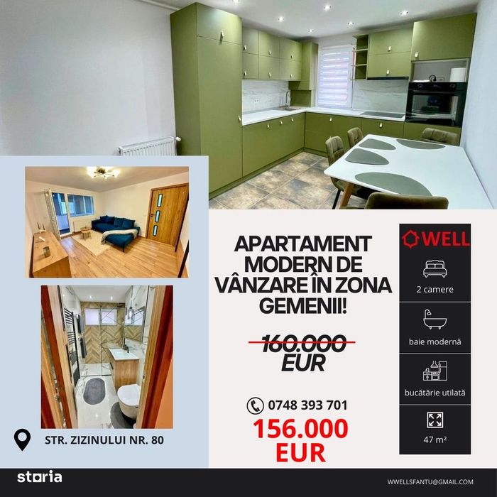 Apartament renovat de vânzare în Brașov, pe str.Zizinului nr. 80!