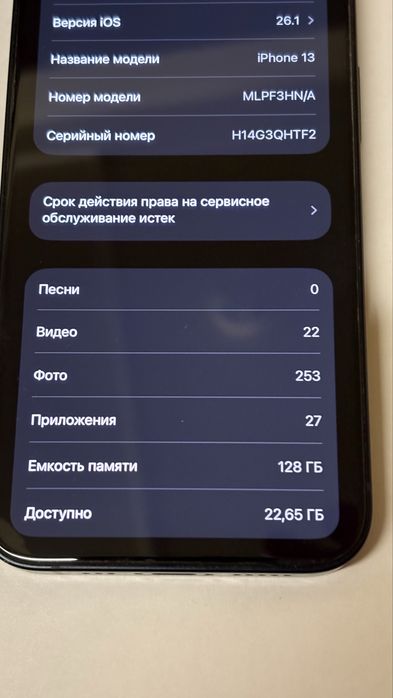iPhone 13 128 мб