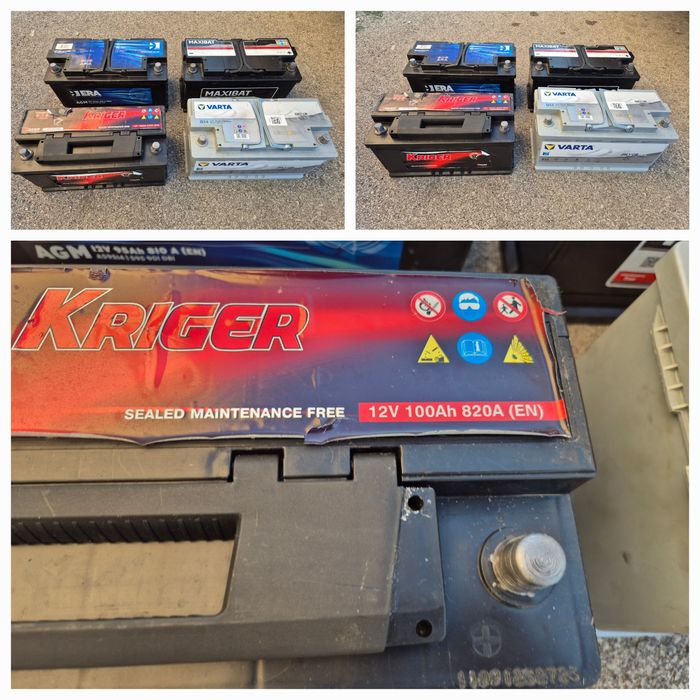 Акумулатор AGM 12V 100Ah 95 Ah Varta Era Maxibat Kriger