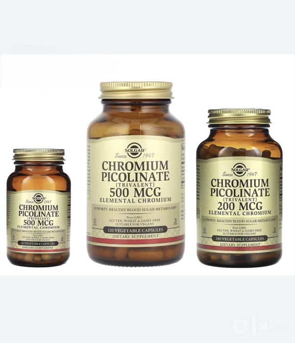 Solgar chromium picolinate / Solaray chromium picolinate / Xrom pikoli