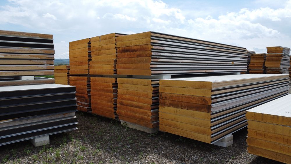 Panouri termoizolante tip sandwich 12-16cm - direct din depozit