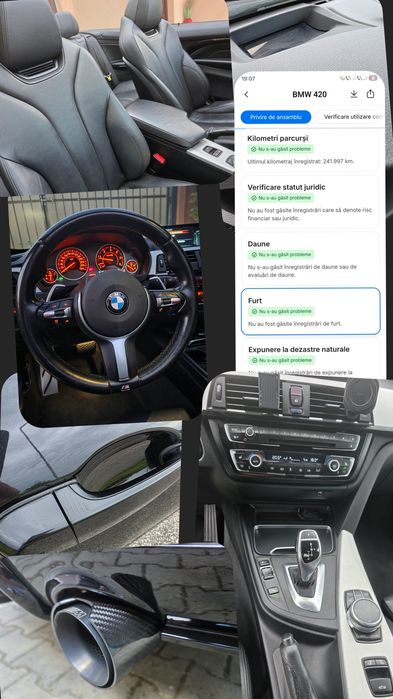 Bmw F33 420d M paket, 190 cp, cabrio, jante R19 M.