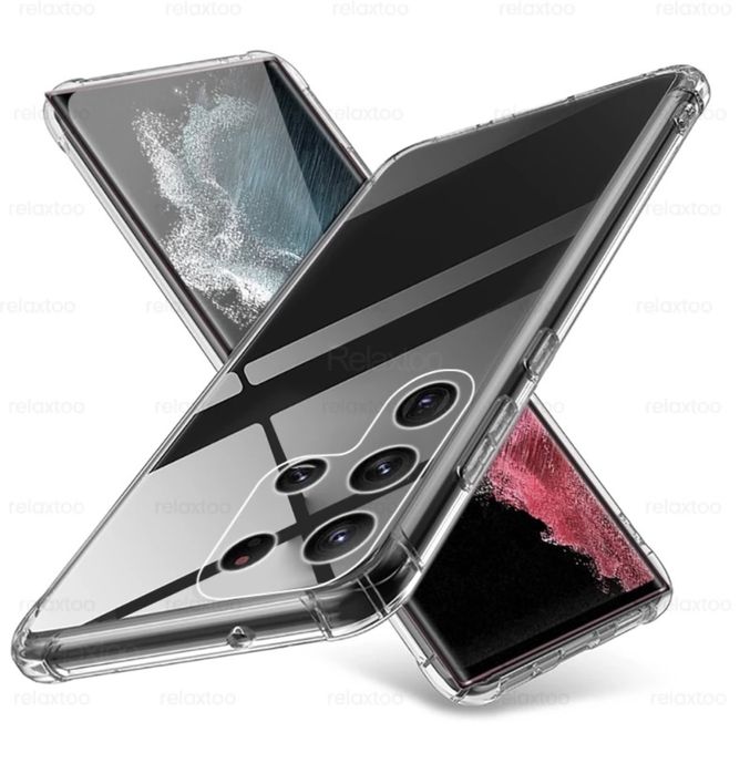 Husa Silicon Samsung S22/S23/S24/S25 Plus Ultra Case Colturi Anti Soc