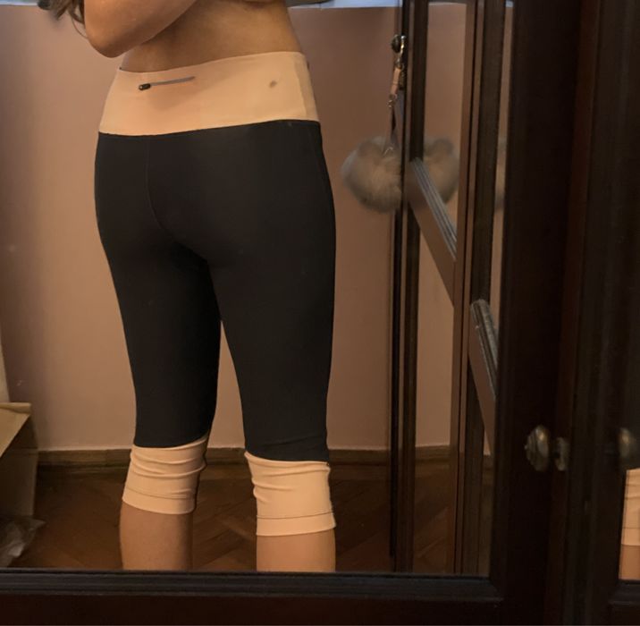 Colanti sala, yoga, antrenament, 3/4 lungime, negri, nepurtati