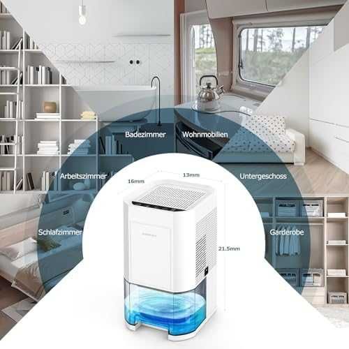 Електрически влагоуловител 1200ml с таймер и LED