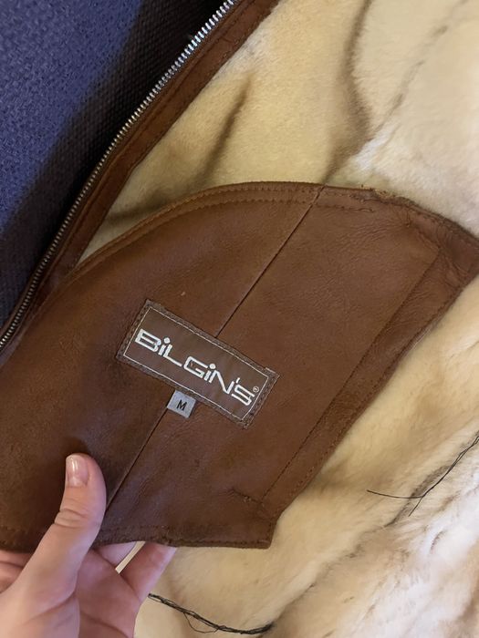 Cojoc shearling BILGIN’S cu gluga mare - piele miel, marimea M