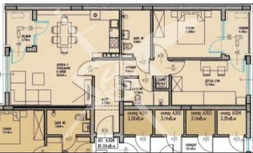 Продава се Тристаен апартамент в Бургас, Славейков - 103 кв.м за 1010 €/кв.м - Снимка #1