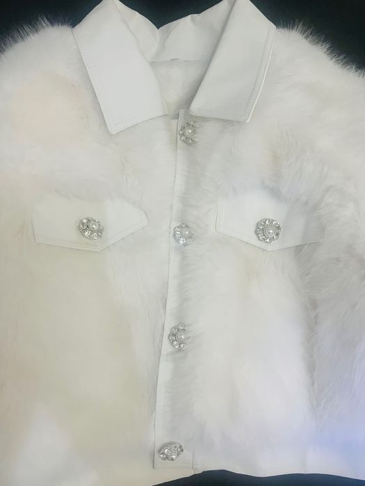 Дамско яке Бял косъм