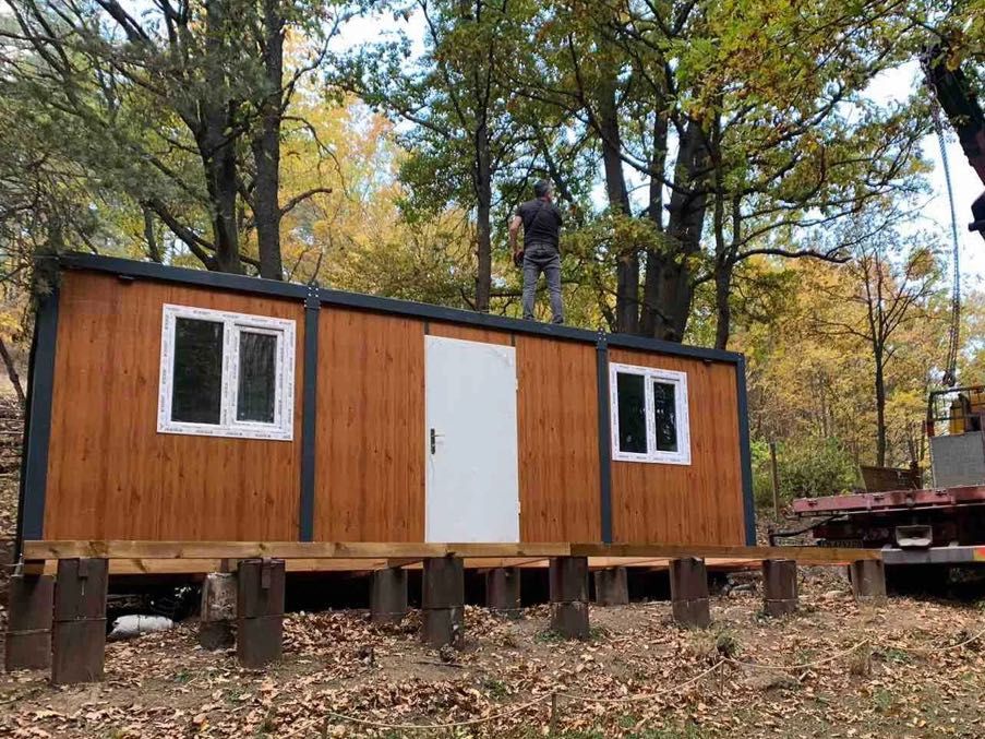 Контейнер Павилион за живеене,офис,сглобяема къща бунгало 8х2.40м