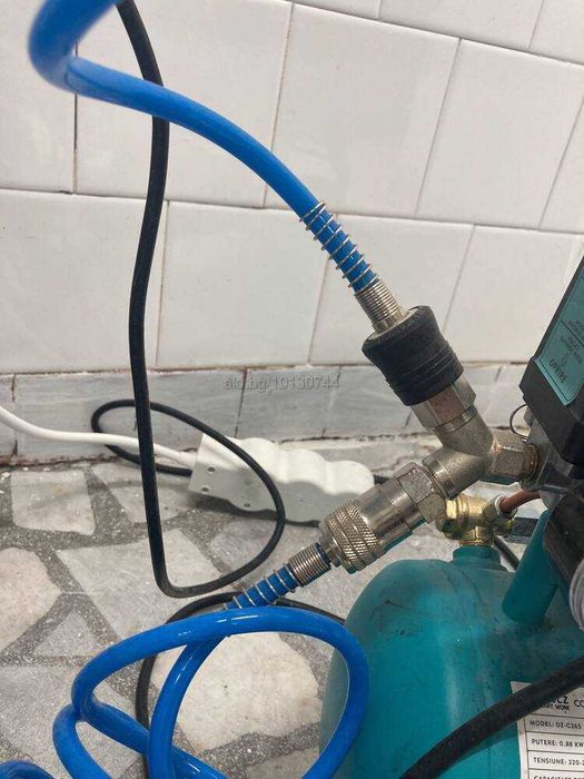 Тих (70 DB) компресор за вътрешно ползване 9L / 8 bar