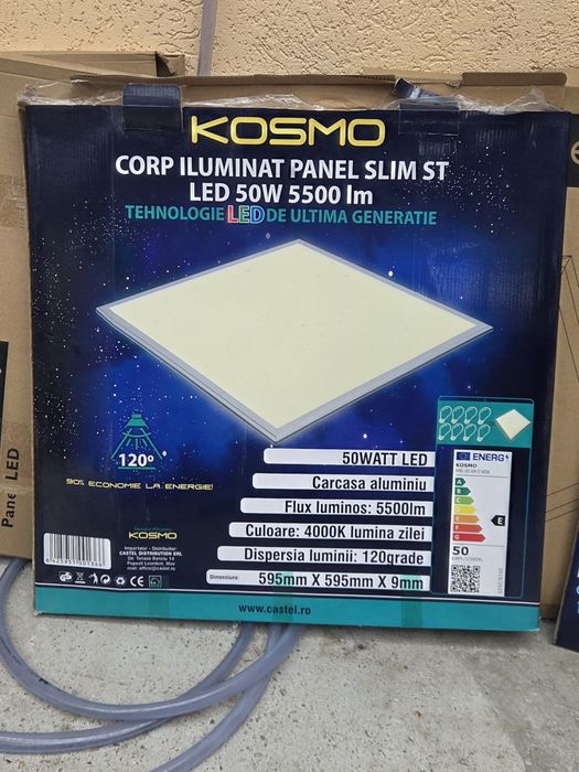 Panel led slim incastrat 50 W