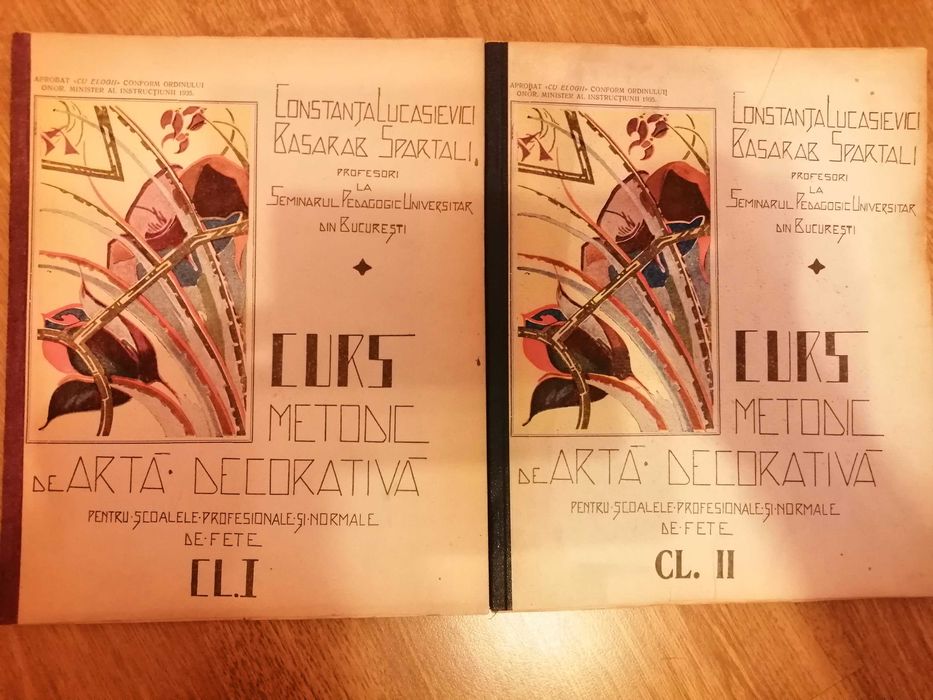 Curs metodic arta decorativa romaneasca, 1935, editii princeps!