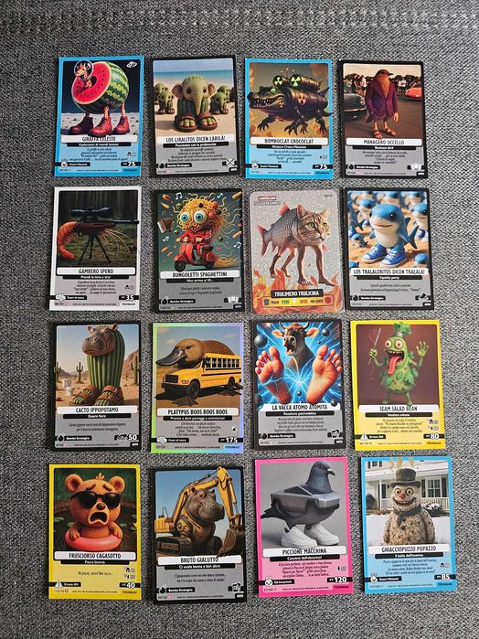 Pachet carti italian brainrot diramix (1 lamincard)