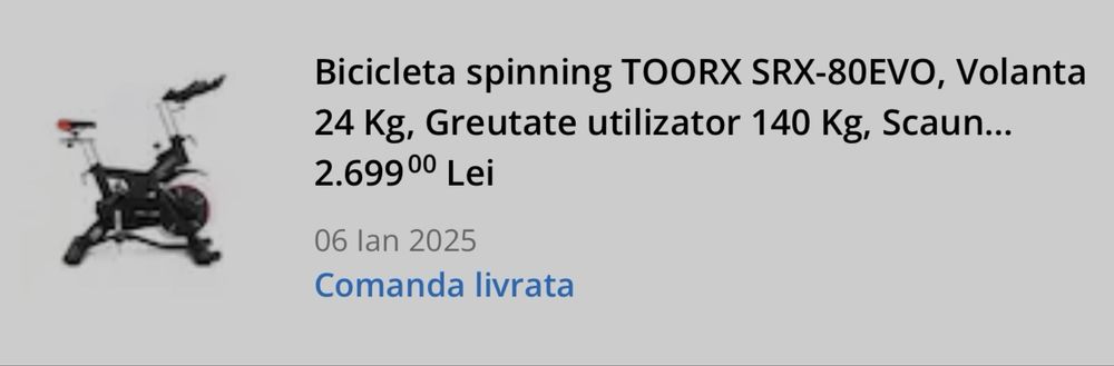 Bicicleta spinning 1750