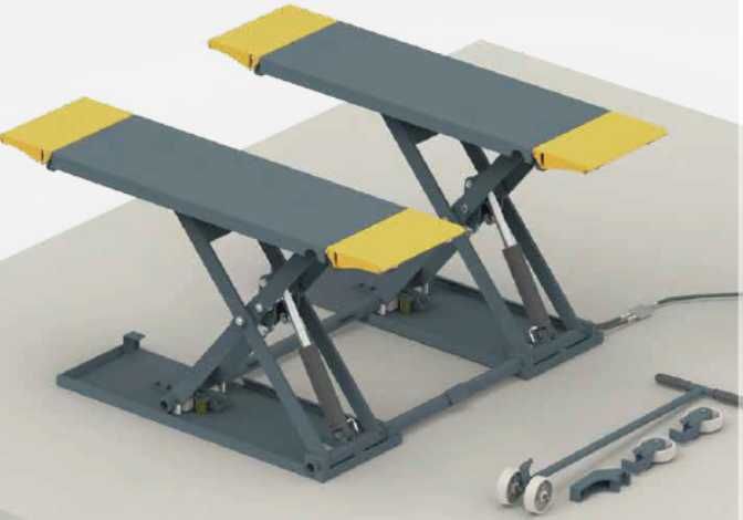 Преместваем ножичен електрохидравличен подемник 3000кг