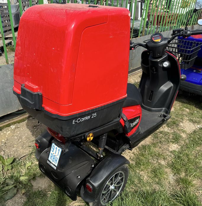 SCUTER TRICICLU ELECTRIC cargo  izoterm  Rolektro 25 km/h  Germania