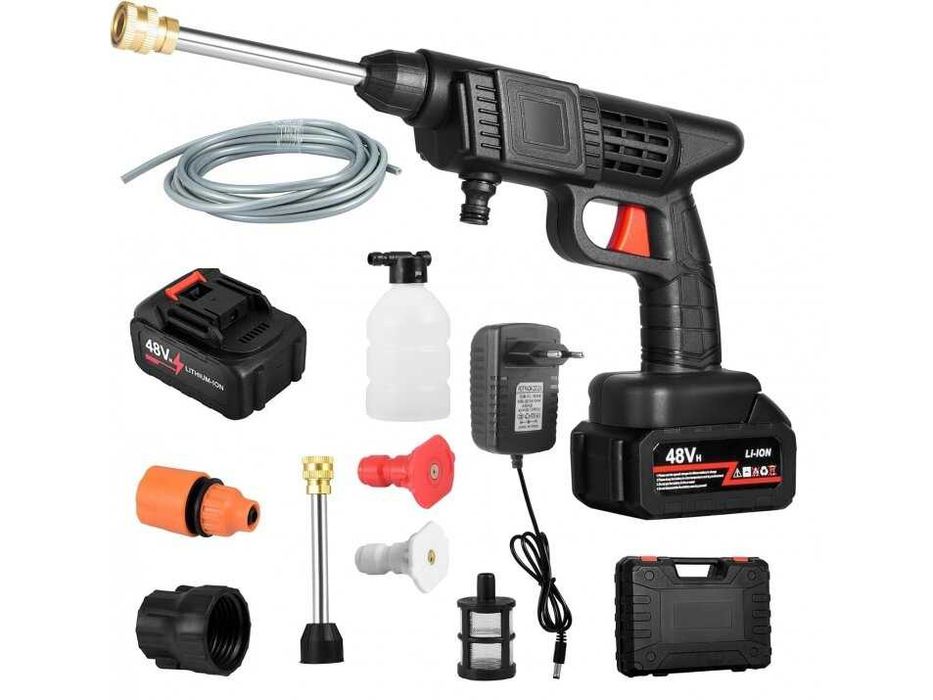 Преносима водоструйка 2000W 90BAR с две батерии