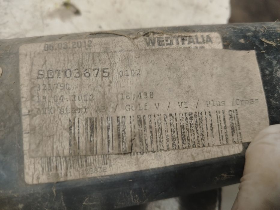 Cârlig remorcare tractare Golf 6 A3 Golf 5 Jetta A3 8P Cross Cu Instalație Modul Priza Westafalia