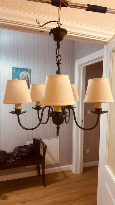 5-ти рожковая люстра