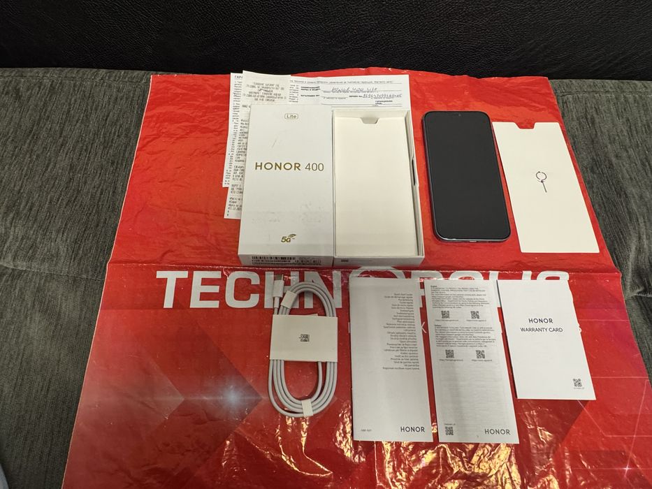 ЧИСТО НОВ 256GB Honor 400 lite 5G Technopolis Гаранция до 2г. Green