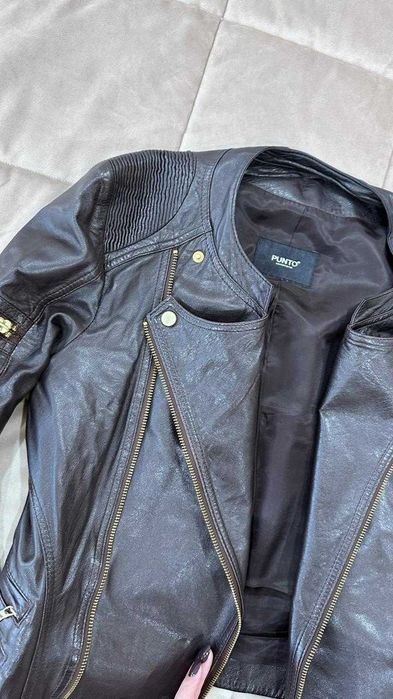 Куртка Косуха-Коричевый шоколад, Натуральная кожа