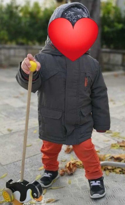 Зимно яке за момче 86-92см ( 18-24м)