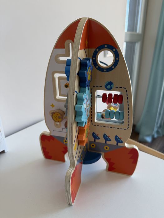 Дървена образователна играчка Ракета, Tooky Toy