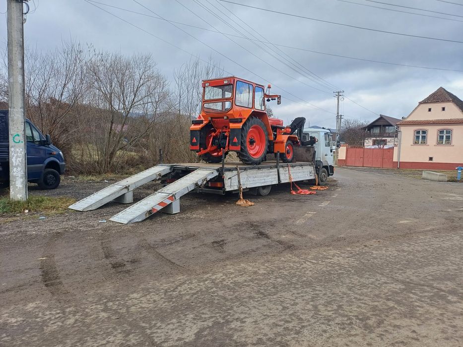 Închiriere Autocamion 12t cu Macara 3.5t + Autoplatformă | Transport