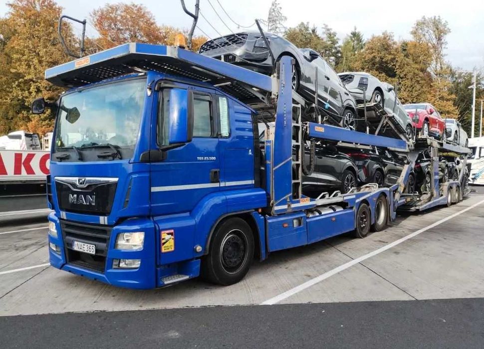 Transport auto pe platforma in Europa