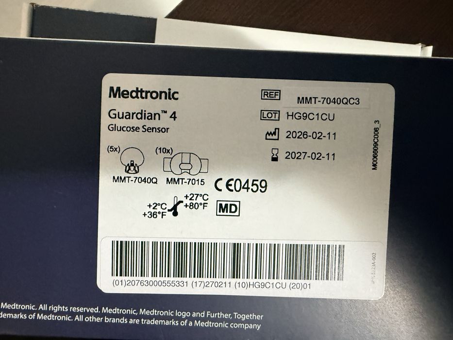 Guardian 4 Medtronic - 10 senzori glicemie (2cutii)