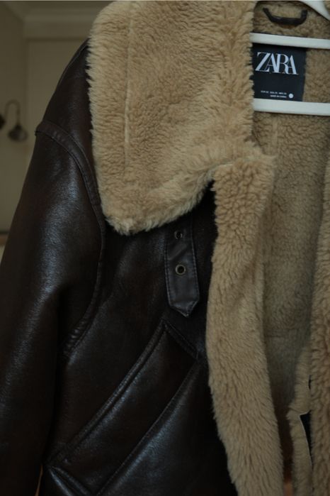 Укороченная дубленка Zara