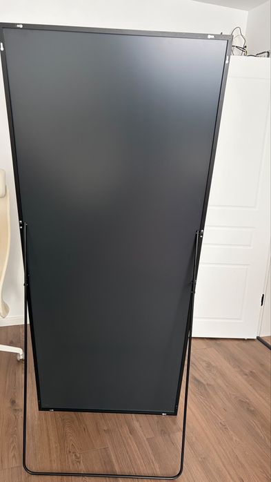 Oglinda Mare XXL de Podea si Perete 180x80 cm, Rama Metalica Neagra - NOUA