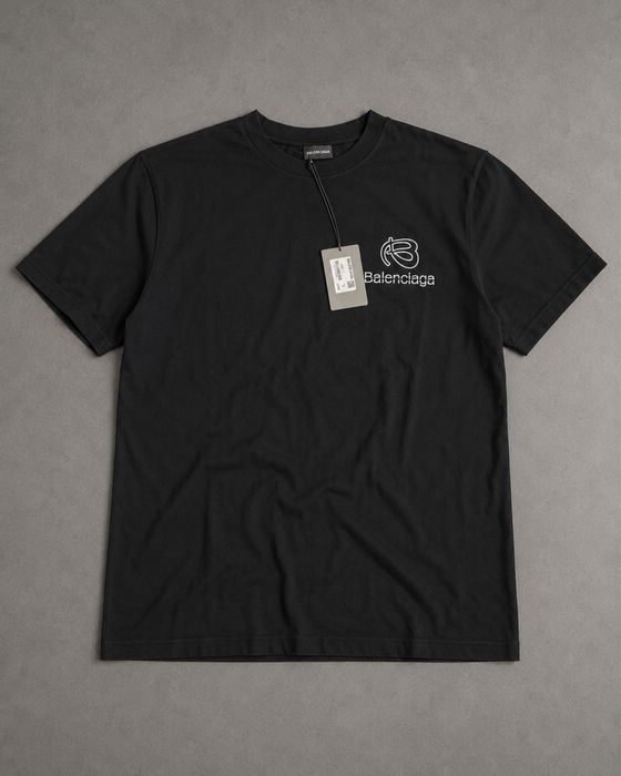 Balenciaga Logo T-Shirt – Black (Оригинал)