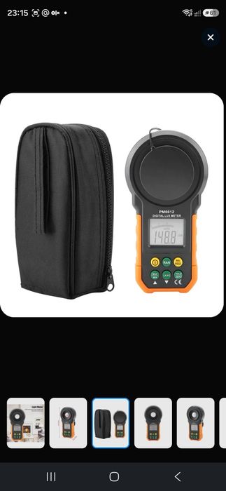 Люксметр peakmeter 6612l