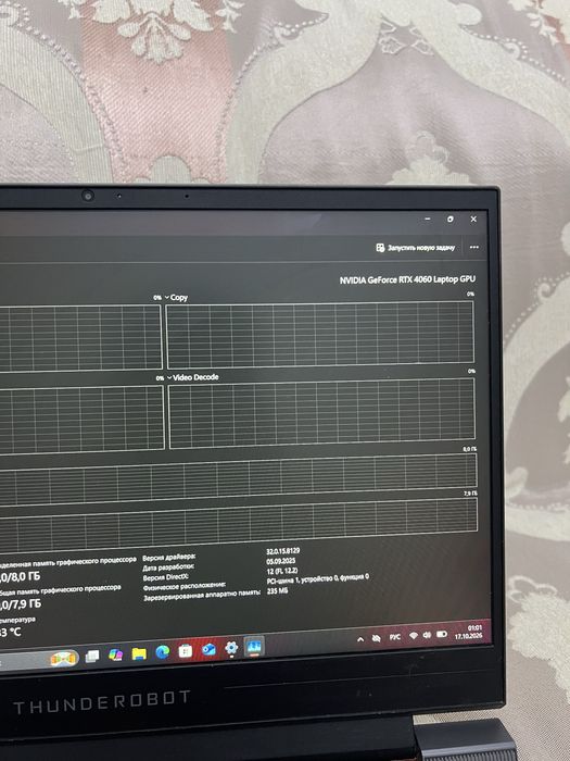 Thunderobot G2pro / RTX 4060 8gb/ i5 12450h