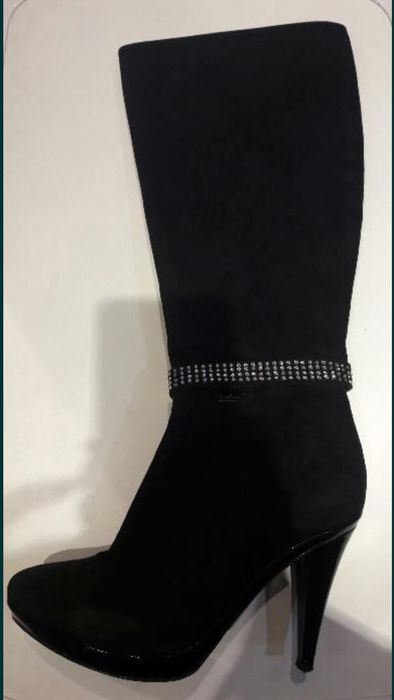 Сапоги  замшевые