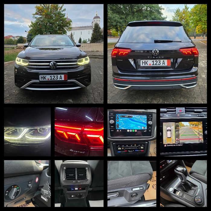 Vw Tiguan ALLSPACE Elegance 4MOTION  DSG 09/2023 IQ Light Head-Up Climatronic Digital Virtual Cockpit Ambientale  Camere 360° Jante 19" Alcantara  E6