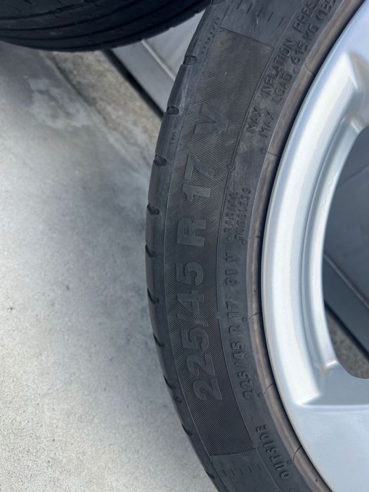 Set 4 Jante Aluminiu Audi 17” 225/50/17 Vara Pirelli