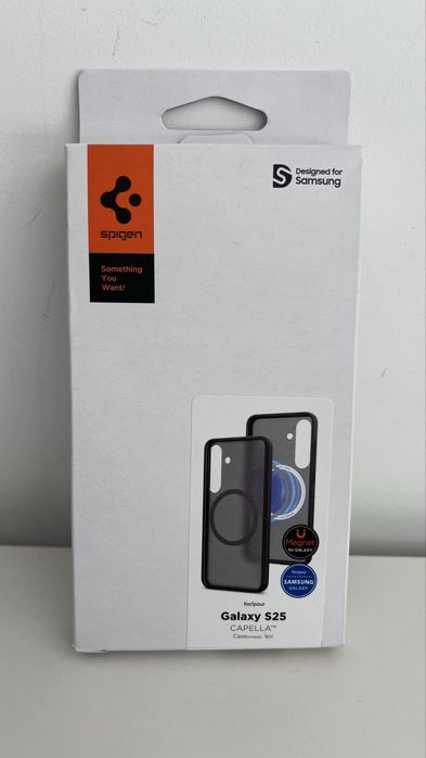 Husa protectie Samsung Clear Magnet Case - Galaxy S25 - black